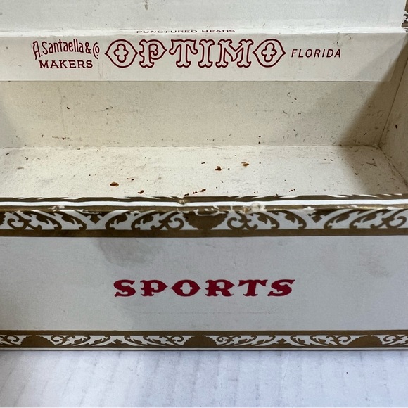 Vintage Cardboard Optimo Cigar Box Man Cave Tobacciana - Picture 3 of 10